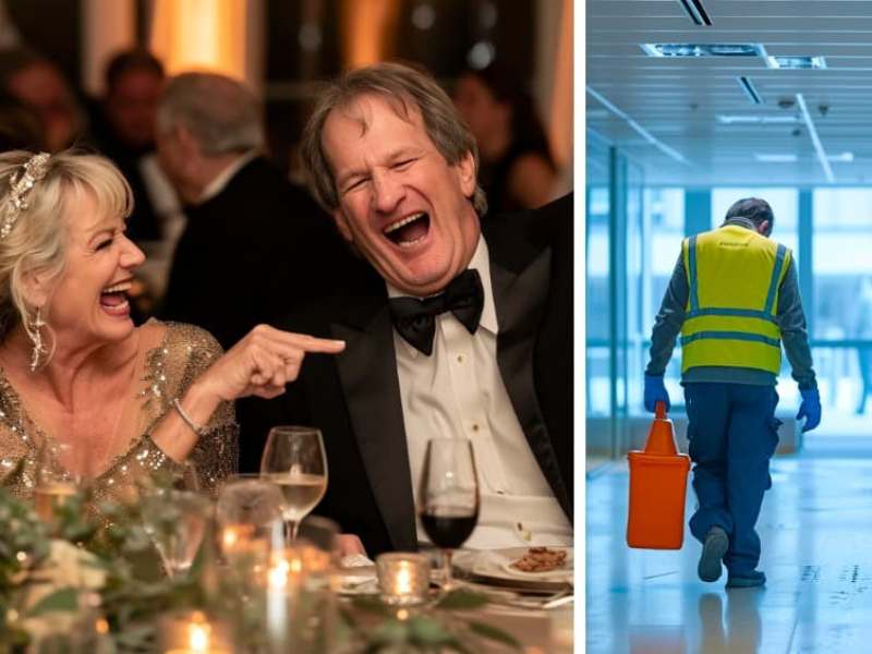 Bride’s Parents Mock Groom’s Janitor Dad, His Unexpected Response Leads to Immediate Regret