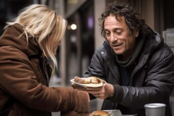 Waitress Passes Homeless Man Every Day – But Then Is Shocked When She Finds Out Who He Actually Is