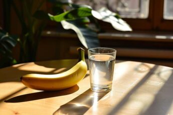 Why you should start the morning with a glass of warm water and a banana