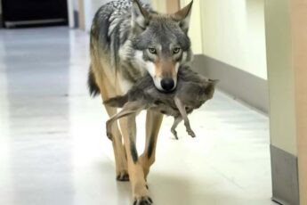 Wolf Breaks Into Hospital – Nurse Brought to Tears by What It Carries in Its Mouth